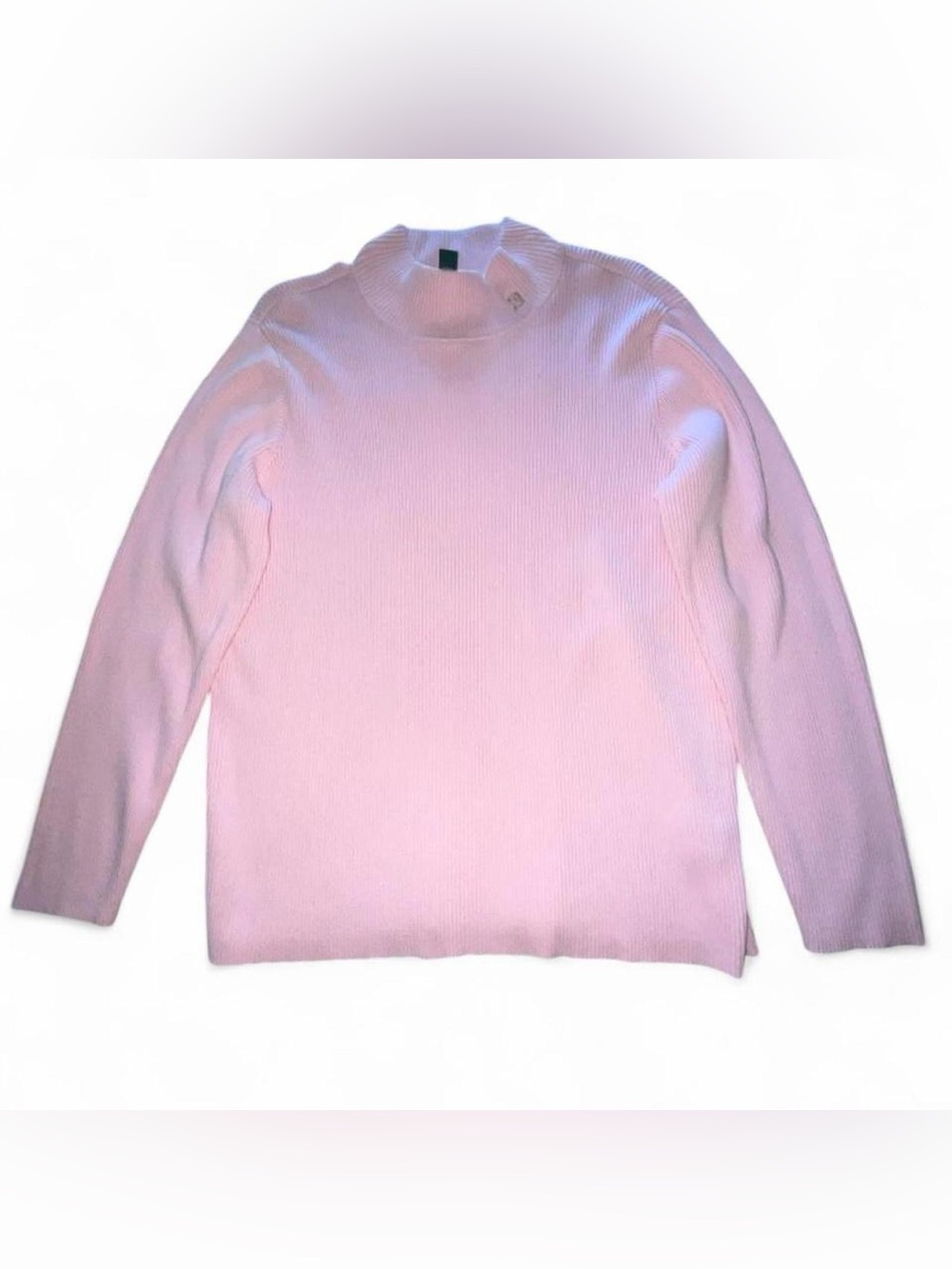 Ralph Lauren Pink Ribbed Turtleneck Sweater